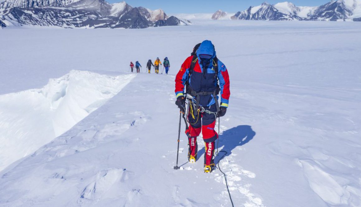 Antarctic mountaineering