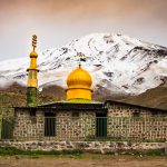 Moschee am Damavand Vulkan
