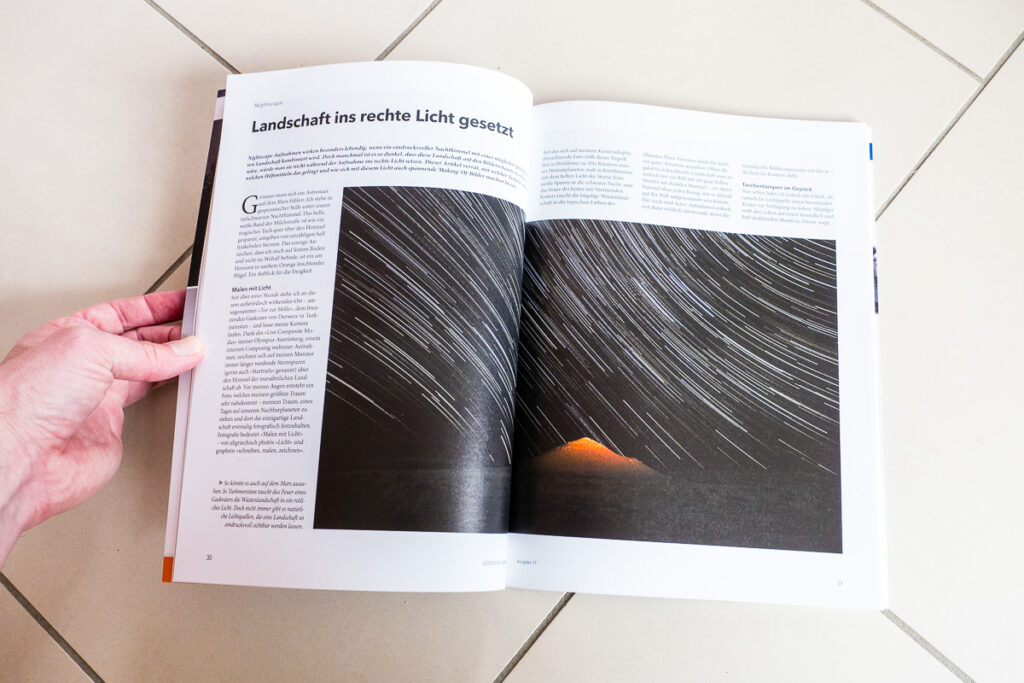 Artikel “Licht setzen” im Astronomie Magazin