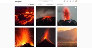 Vulkanwochen auf Instagram