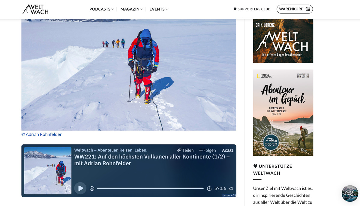 Weltwach Podcast – Episode 01 (V7S – Antarktis)