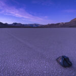 Racetrack, Playa, Death Valley, Sonnenaufgang, Mondlicht, Sternenhimmel