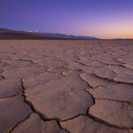 Panamint Playa, Death Valley, Sonnenuntergang, Mud Cracks