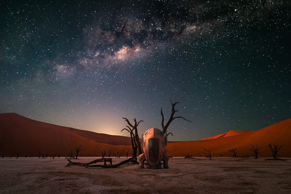 Ausserirdische Namibwüste – SciFi Welten mit KI