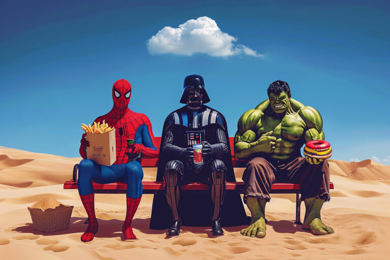 adrianrohnfelder_Three_superheroes_are_sitting_on_a_park_bench__4e515d03-a6a1-46e1-a64d-912fe66deff9