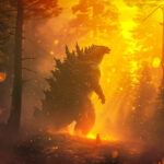 adrianrohnfelder_Godzilla_stands_on_a_path_which_is_leading_int_31bf4659-a10a-41bf-9186-82b89c012b38