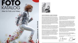Titelbild und Artikel im Foto Brenner Katalog